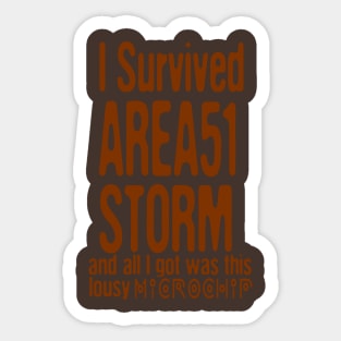 I Survived Area 51 Storm Sticker